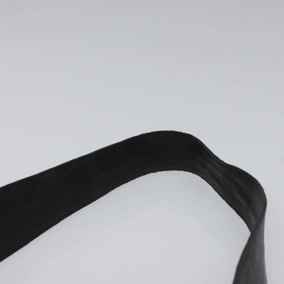 Salvatore Ferragamo Shoulder Bag Leather Black Gold Auth hk2043 - Picture 8 of 13